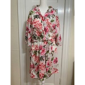 Show Me Your Mumu Brie Garden of Blooms Rose Floral Kimono Bridal Robe /One Size